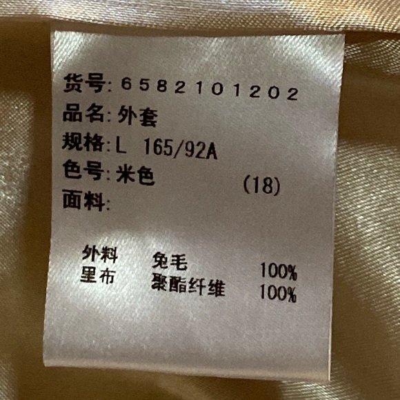 Olive does Olive rabbit fur jacket 🧥 L will fit S & M - Picture 15 of 16